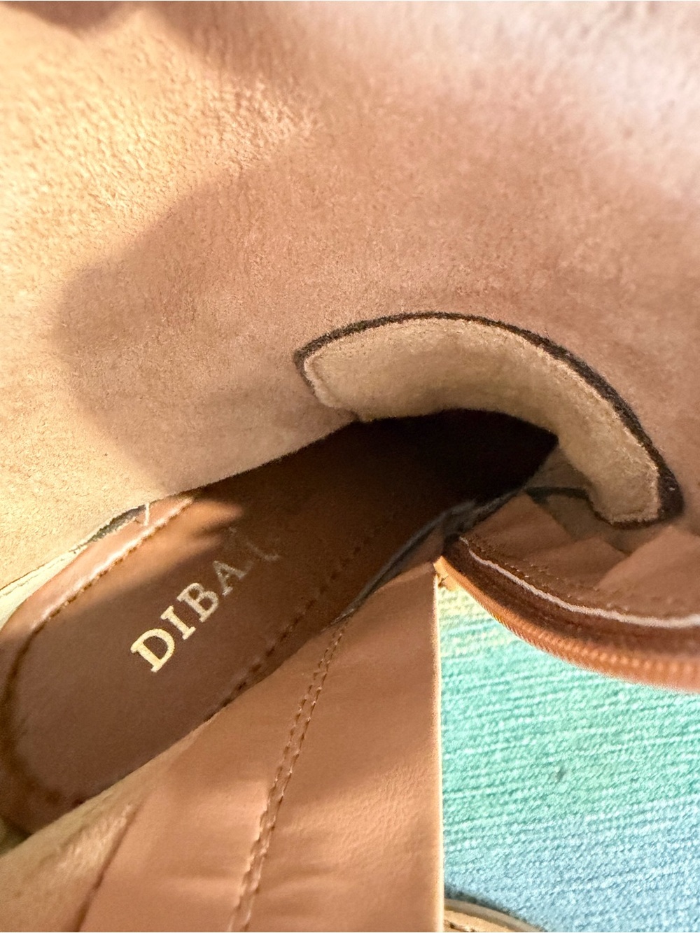 EUC Diba tribeWomen’s Beige Leather Ankle Boots - Classic Block Heel size 7 - Picture 2 of 8